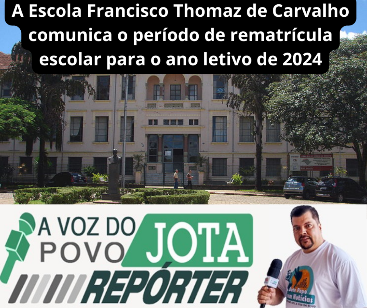 A Escola Francisco Thomaz De Carvalho Comunica O Período De Rematrícula Escolar Para O Ano 2899