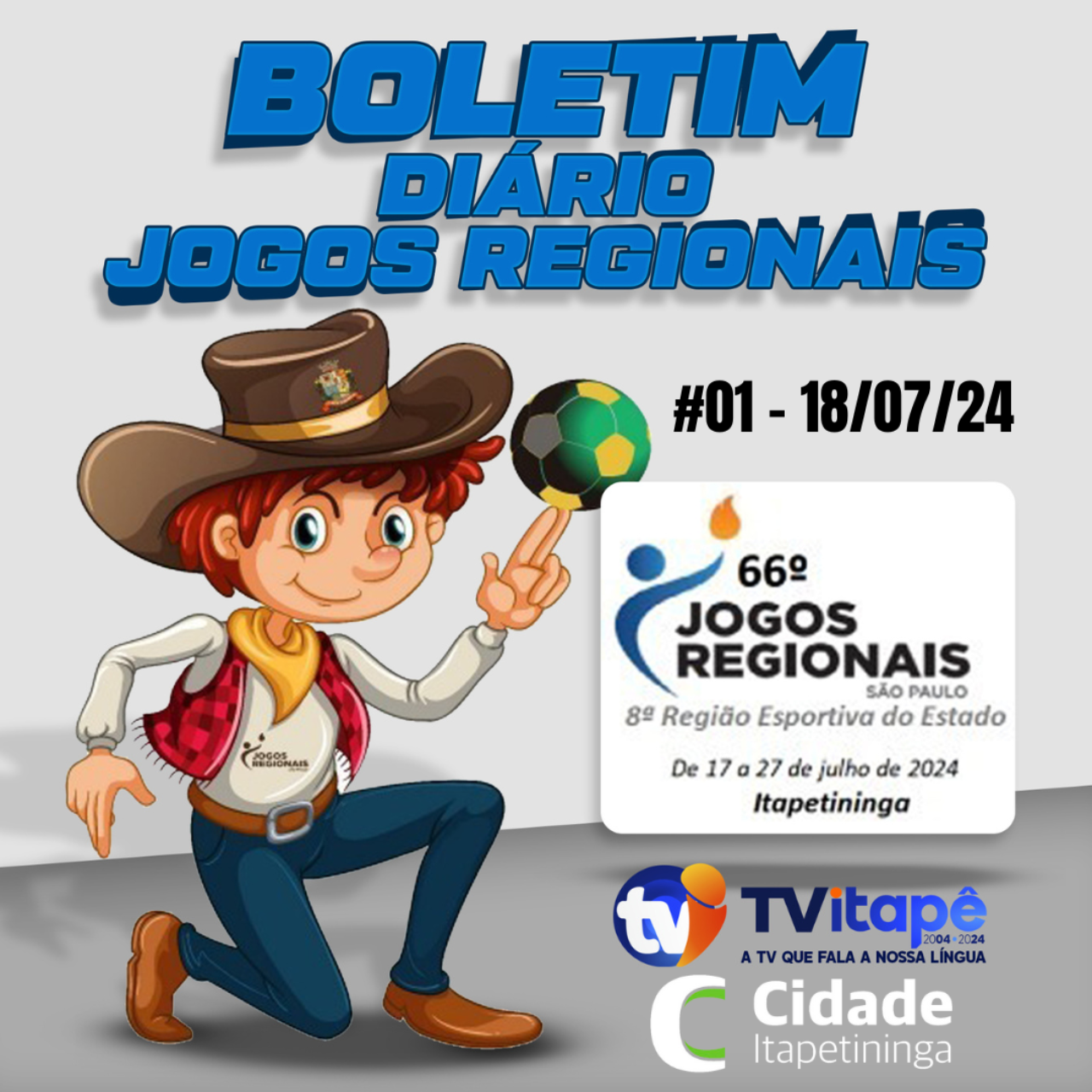 Resultados dos Jogos Regionais: 18 de julho de 2024 - Quinta-Feira -  Notícias - TV Itapê